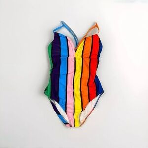 ModCloth Rainbow One piece Swimsuit SzL